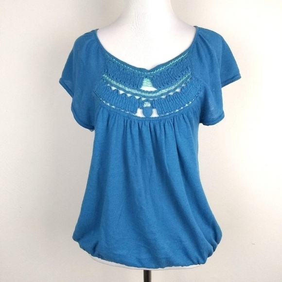 Free People Embroidered Top | sz XS/TP - Picture 1 of 5